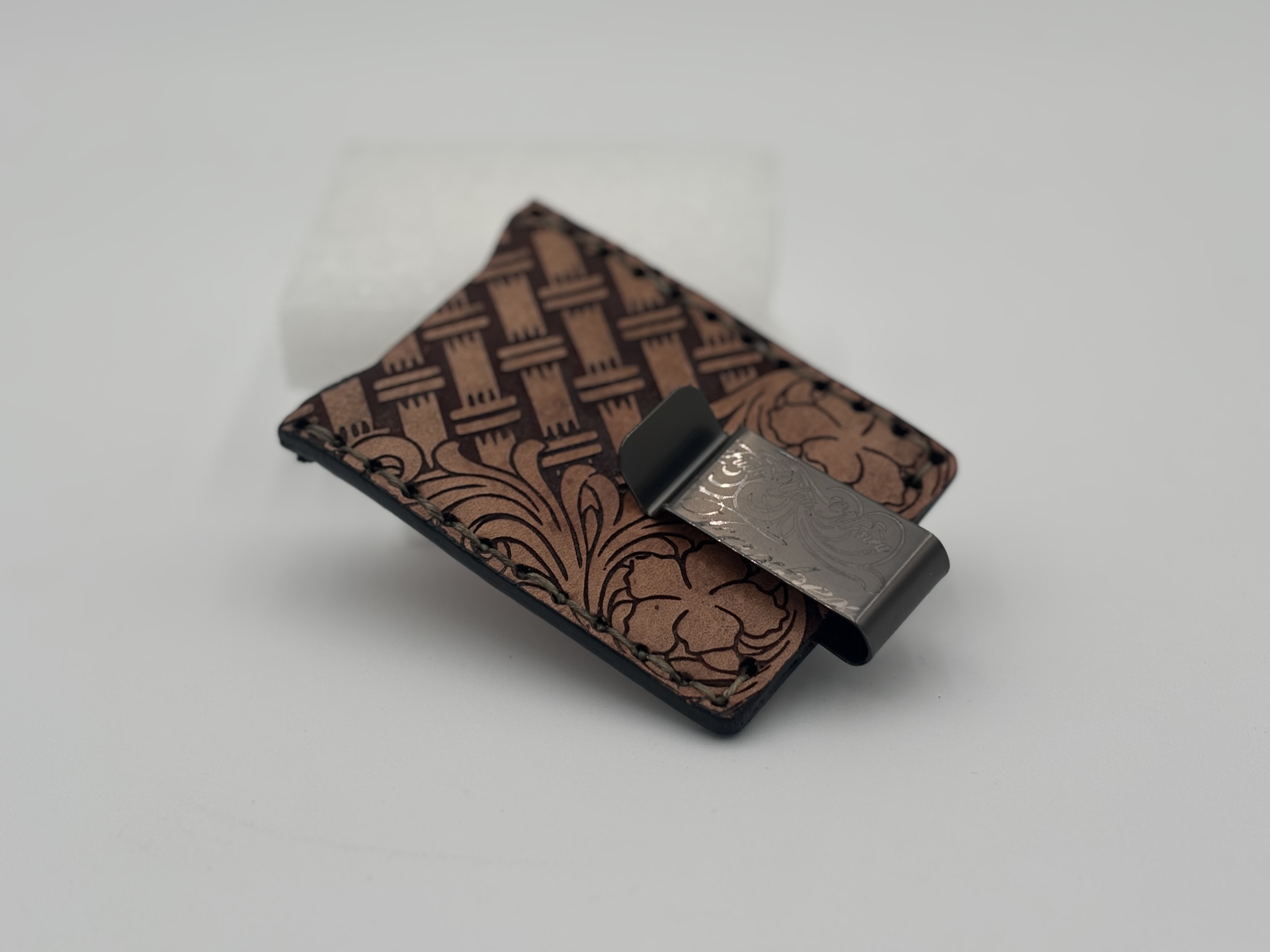 Custom Engraved Leather Card Wallet 