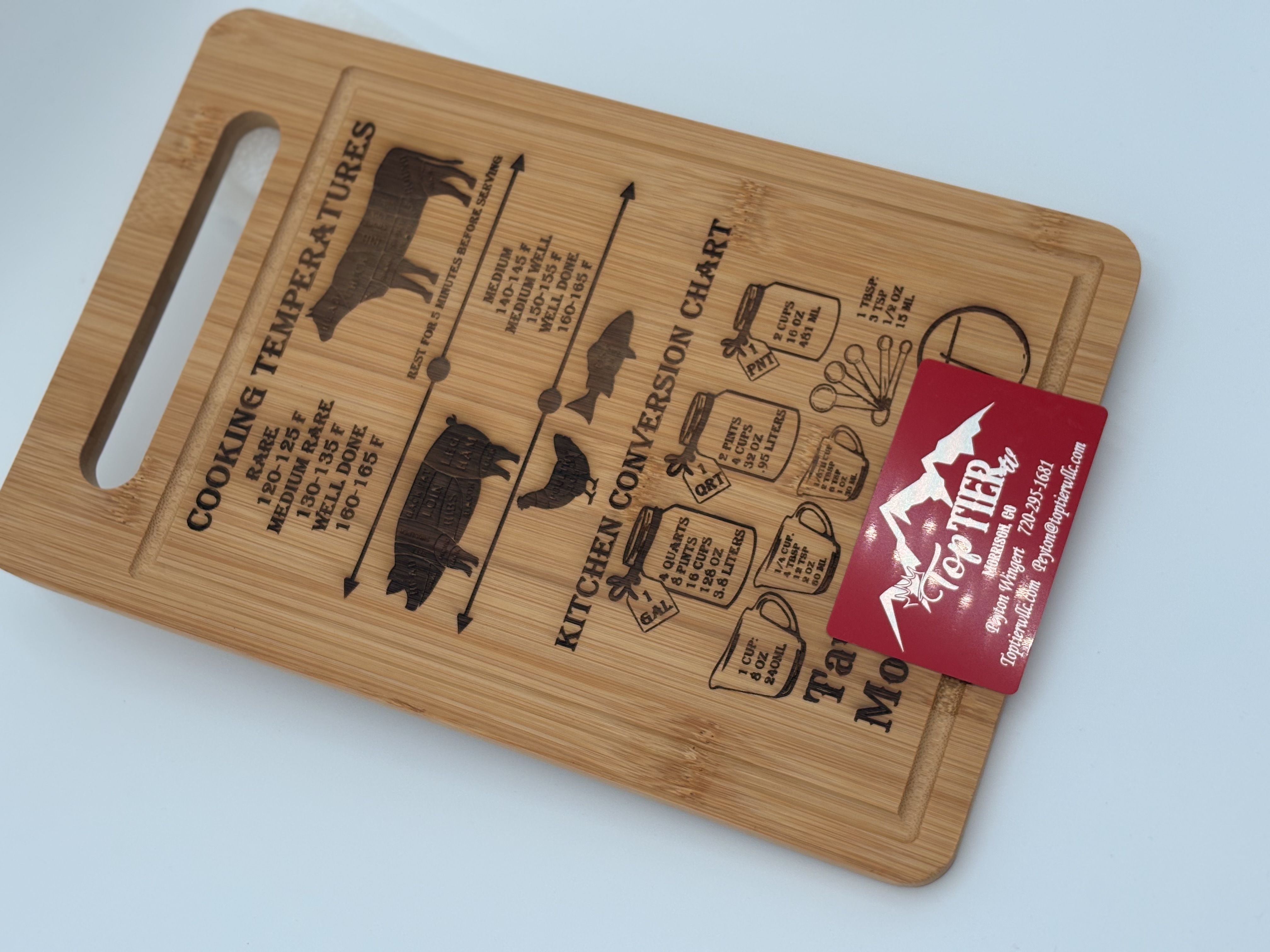 Laser engraved Wood Cutting Board